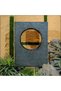 Modern Tabletop Fountain, Polyresin & Fiberglass Waterfall Fountain, Electric Water Fountain with LED Light, Freestanding Fountains for Indoor & Outdoor Decor, Ideal for Home, Office, Gardens