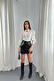 Women's Black Mini Skirt with Sequin Lining, Slim Fit, Party and Event Style