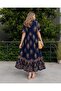 Summer Viscose Ethnic Patterned Dress - 2