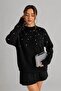 Pearl Stone Detailed Beard Knitwear Women's Sweater - 5