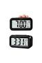 Desktop Clock Calendar Thermometer White Black - 4