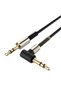3.5mm Aux Cable Jack Male to Male L Type 1 Meter Audio Transfer Cable (5496) - 2