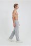 Men's Gray Sweatpants Baggy Wide Leg Basic Daily Comfortable Fit Cotton Straight Leg - 8