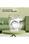 Mini Air Conditioner Portable Silent Fan Spray Humidifier Rechargeable Timer Mini Fan Humidifier Suitable for Home and Office (White) - 2