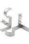 Two pairs of curtain rod brackets, rust-proof, high load-bearing capacity, universal design, easy to install, no drilling required.