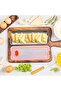 Suitable for Bacon Container Lid 304 Stainless Steel Meat Stackable Refrigerator Organizer 26.5x10x4.6cm - 3