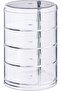 cosmetics organizer - rotating compartments - lipstick - nail polish - plastic - 3
