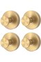 4 suction cup hooks - Stainless steel - Reusable - No drilling required - Suitable for kitchens and bathrooms - Works on smooth glass surfaces - Gold