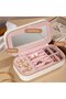 Jewelry Box - Jewelry Organizer - Jewelry Storage Box - For Rings, Earrings, Necklaces, Studs - Leather - White - 20.5*11.5*5.8 cm - Jewelry Rack - 4