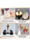 6-Pack Heavy-Duty 304 Stainless Steel Vacuum Suction Cup Wall Hooks (gold). - 3