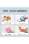 Kitchen dishwashing sponge, frosted sponge, double-sided, scratch-free, microfiber + stainless steel filament, durable, thickened, 6-pack. - 4