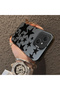 Tecno Spark 40C Compatible High Quality Flat Printing Black Star Pattern Cool Silicone Phone Case - 2