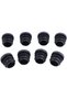 Set of 10 round louver covers, 16 mm in diameter, round tubular louver covers, round plastic chair covers, round wing covers, perfectly protecting... - 3