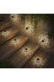 2-Pack Solar Fence Lights Metal Outdoor Deck Step Wall Sconces Mandala Theme Waterproof Lights for Garden Columns Terrace Backyard Patio Decoration - 3