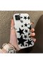Realme C25Y/C21Y Compatible High Quality Flat Print Black Star Pattern Cool Silicone Phone Case