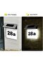 Outdoor plates, solar-powered, custom numbers, modern design, residential courtyard street wall-mounted. - 5