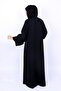 Elegant Embroidered Black Abaya - 7