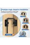 4-piece terrace door lock set, 10*8cm, suitable for sliding barn/single/double doors, storage rooms, wardrobes, windows, and fences. - 4