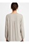 Beige Blouse with Lace Detail Ji̇le Bezi̇ 1 Piece Quality, Useful, Beautiful, Stylish - 4