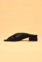Women's Snake Skin Patterned Orthopedic Heeled Slippers - 6