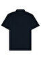 Shirt Collar Pique Look Egyptian Cotton Mercerized Kagi Navy Blue T-Shirt Classic Pattern - 5324 - 6
