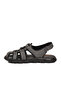 Men's Outdoor Closed Toe Sandals Rubber Laced Sole Anthracite Shoes 4870 m - 4