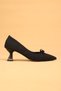 Women's Short Heeled Buckle Orthopedic Evening Dress Shoes High Heels - 5