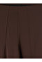 Brown Regular Fit Wide Leg Women's Trousers - 3