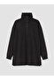 High Collar Oversize Women's Sweatshirt Tunic - 5