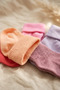 Cloudstep 6-Pack Premium Cotton Soft Textured Curled Toe Baby Socks Set - Colorful & Antial - 4