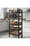 Kitchen racks, floor-to-ceiling multi-layer microwave oven storage racks, multi-function pot racks, storage containers with fruit and vegetable baskets