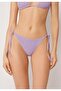Lace-Up Slip Bikini Bottom Crinkle Waves - 2
