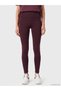 Two Mt Shop Quality Koor Sport Plum Raschel Plain Super Skinny & Extra Narrow Women's Sports Leggings - 2