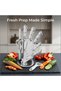 9-Piece Kitchen Knife Set with Countertop Stand, Chef Knife Block Set with Scissors & Peeler for Home Cooks, Chefs and Housewives, Cooking Cutlery Set for Home Kitchen, Apartment and Restaurant - 7