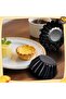 12-Piece Carbon Steel Non-Stick Egg Tart, Muffin & Cupcake Molds - Black - 6