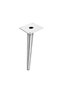 Four angled furniture legs, chrome-plated tapered furniture legs, replacement furniture legs, metal material, 23 cm. - 2