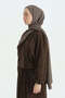 Cotton Naia Blend Natural Shawl - Light Brown - 2
