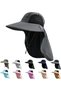 Sun hat with neck protection - UPF 50+ UV Wide brim, suitable for walking and fishing Unisex 1 piece