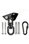 Suitable for Heavy-duty Ceiling Hooks 360 Rotatable 304 Stainless Hammock Suspension Set Black