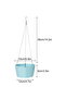 3-Pack 6-Inch Outdoor Hanging Flower Pot Baskets with Chain - 2