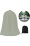 Garden fountain statue protective cover, made of silver Oxford cloth, waterproof and windproof, fountain protective cover 210D 91*107cm