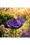 Bird Water Bottle - 14*14*65 cm - High-quality alloy material - Elegant floral design - Garden decoration - Pet supplies - Purple - 3