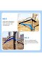 50-Unit Blue Plastic Plant Supports & Indoor/Outdoor Garden Plant Stands - 2