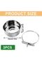 Bird feeders – Rust resistant – 3-piece set – with hanging device – Stainless steel – Suitable for small animals - 4