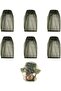 6-pack ultra-fine mesh head nets for protection against mosquitoes, gnats, and bees