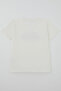 Boy's Short Sleeve T-Shirt with Colorful Text Print, Ages 9-14, Ecru - 4