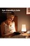 USB Rechargeable Night Light with Remote Control, Warm White and 13 RGB Colors, Wake-up Mood Lamp, Dimmable Touch Bedside Lamp (15CM) - 4