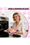 Heart-shaped cake pan set (6 pieces) - Pink silicone baking mold - 4