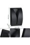 self-adhesive towel clips - No drilling required - Stainless steel - Hooks - Black - 4