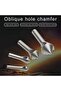 4-piece countersunk deburring drill bit set, suitable for drilling holes in metal and wood. - 3